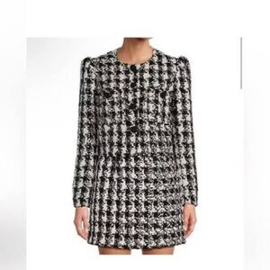 NWT Antonio Melani Blazer Black White Size 10 Workwear Chic